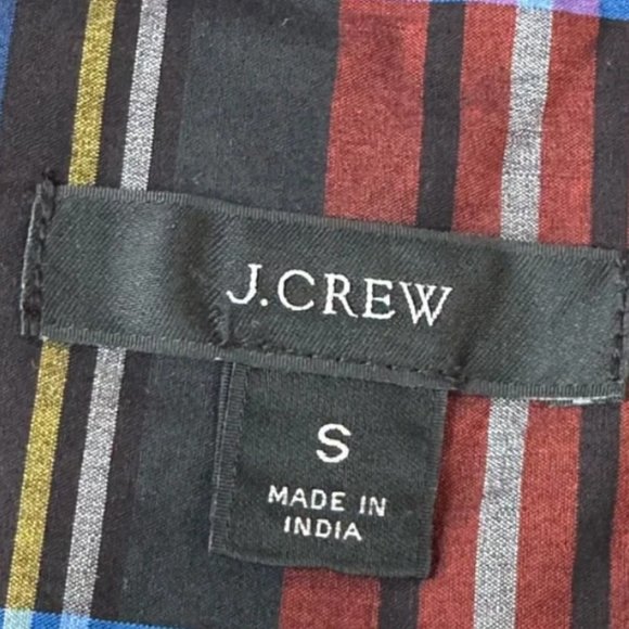 J. Crew Velvet-Trimmed V-neck Long Sleeve Tunic in Black Stewart Tartan Plaid - Picture 3 of 6